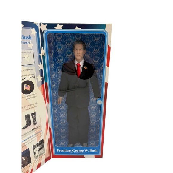 President George W. Bush Talking Action Figure 12" Limited Edition By Toypreside - Picture 2 of 6